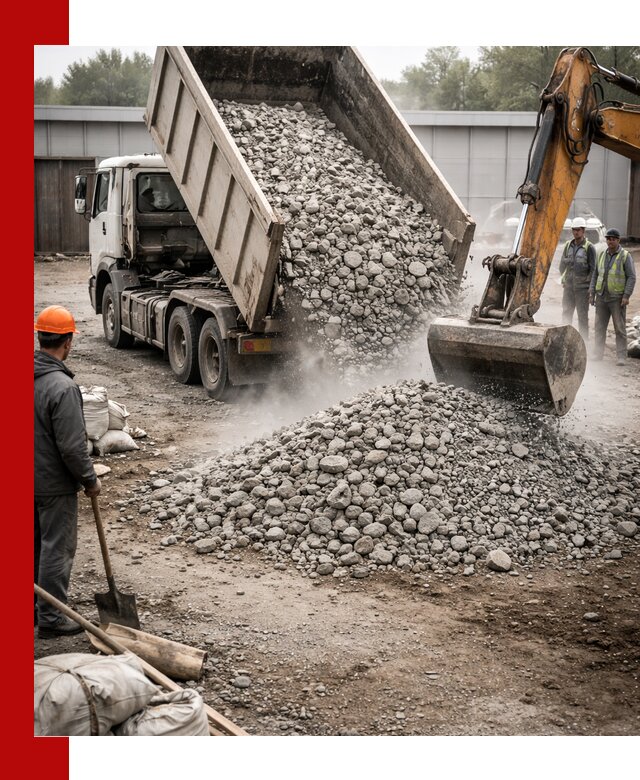 Доставка дробленого бетона в Надыме оптом и в розницу