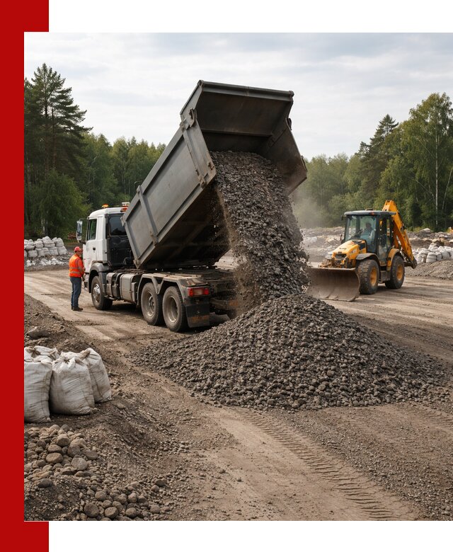 Доставка дробленого асфальта в Надыме для дорожных работ