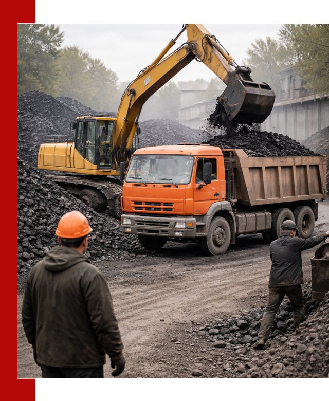 Доставка угля автотранспортом в Надыме быстро и выгодно