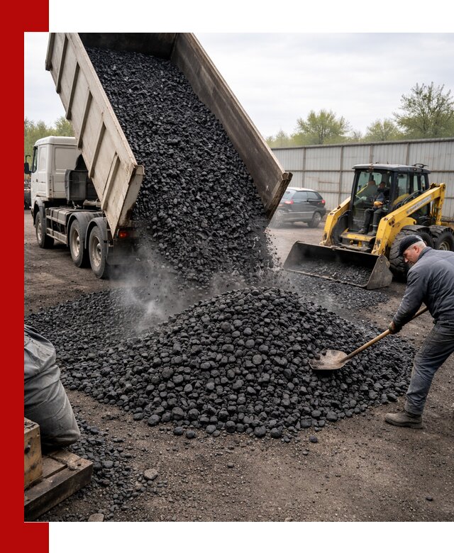 Доставка угля орех в Надыме оптом и в розницу
