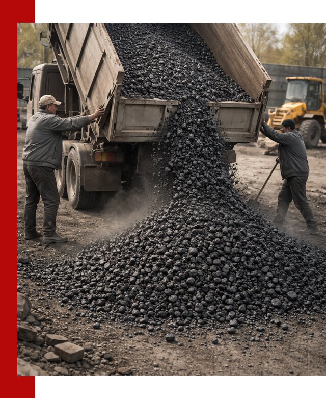 Доставка угля семечка самосвалами в Надыме