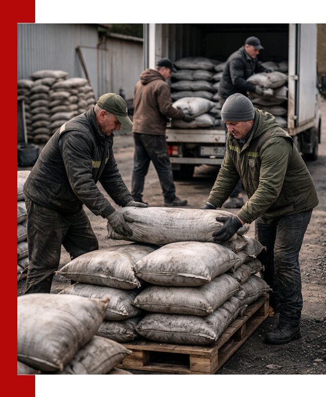 Доставка угля в мешках по выгодным ценам в Надыме