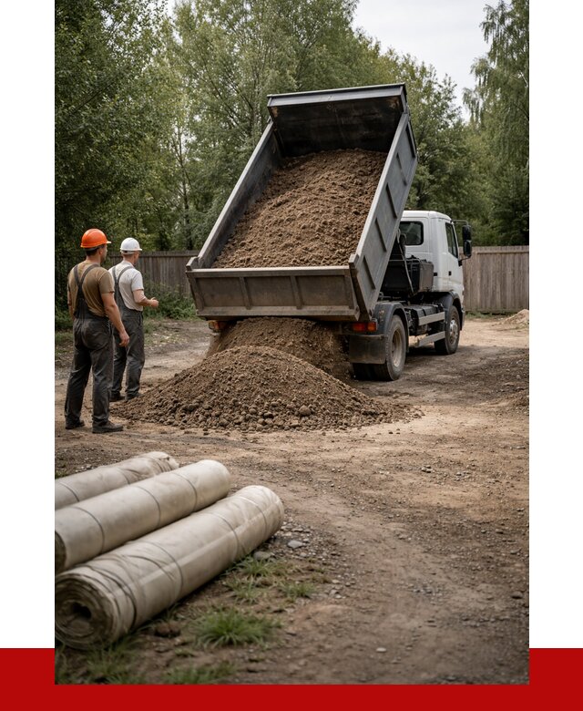 Доставка сыпучих материалов самосвалом в Надым от 4359 р. | ПРОНЕРУДНдм