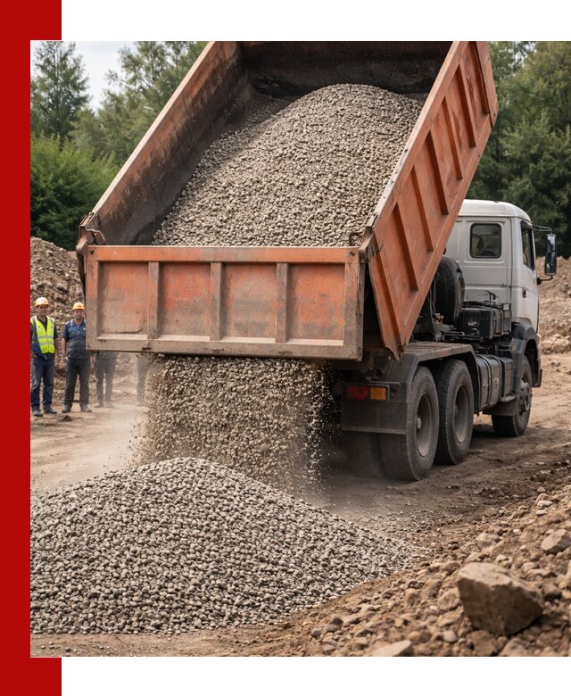 Доставка сыпучих материалов самосвалом в Надыме быстро и надежно