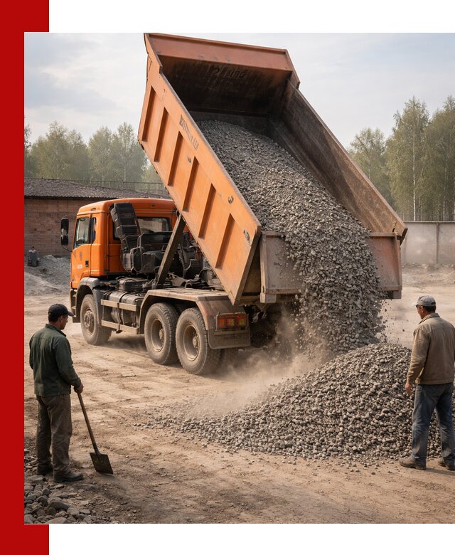 Доставка самосвалом 20 м3 в Надыме быстро и надежно