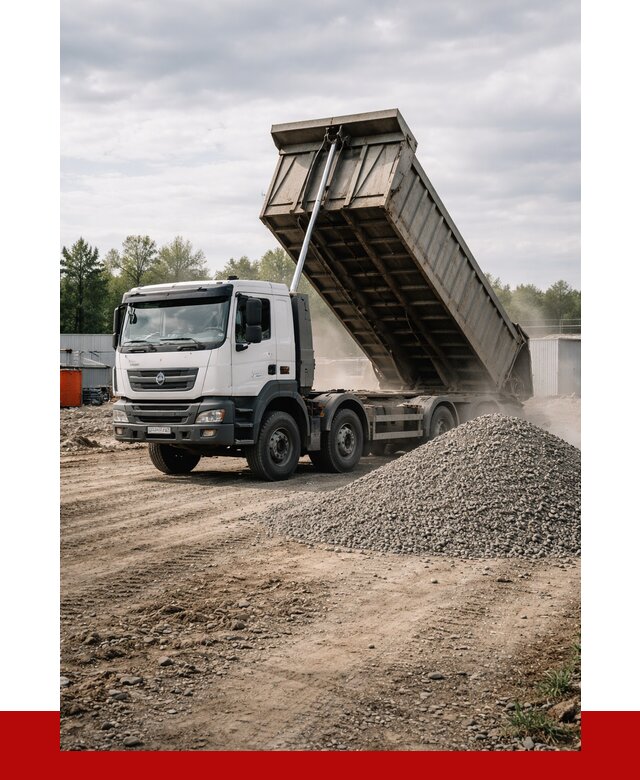 Доставка самосвалом 40 кубов в Надыме от 9340 р. | ПРОНЕРУДНдм