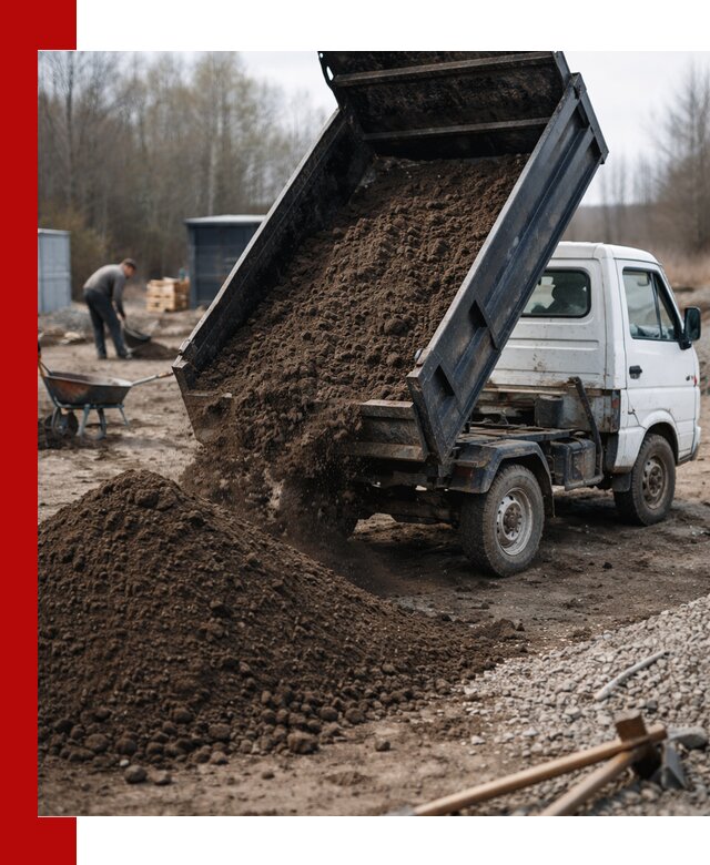 Аренда минисамосвала в Надыме для доставки сыпучих материалов