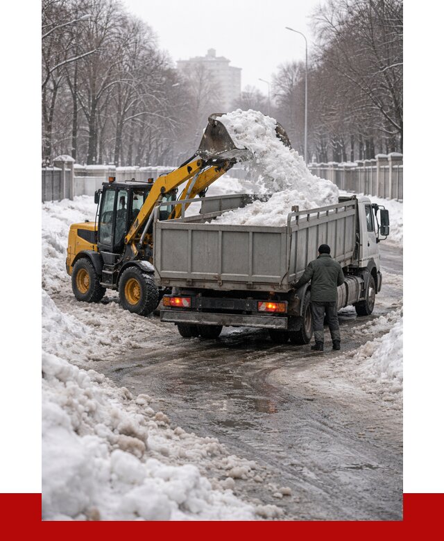 Вывоз снега с погрузкой в Надыме от 3632 р. ПРОНЕРУДНдм