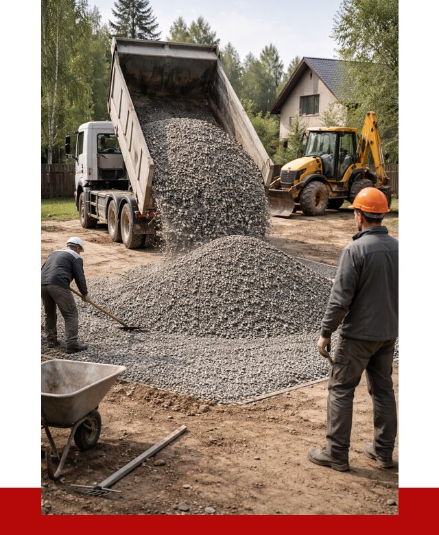 Отсыпка участка щебнем в Надыме от 6746 р. ПРОНЕРУДНдм