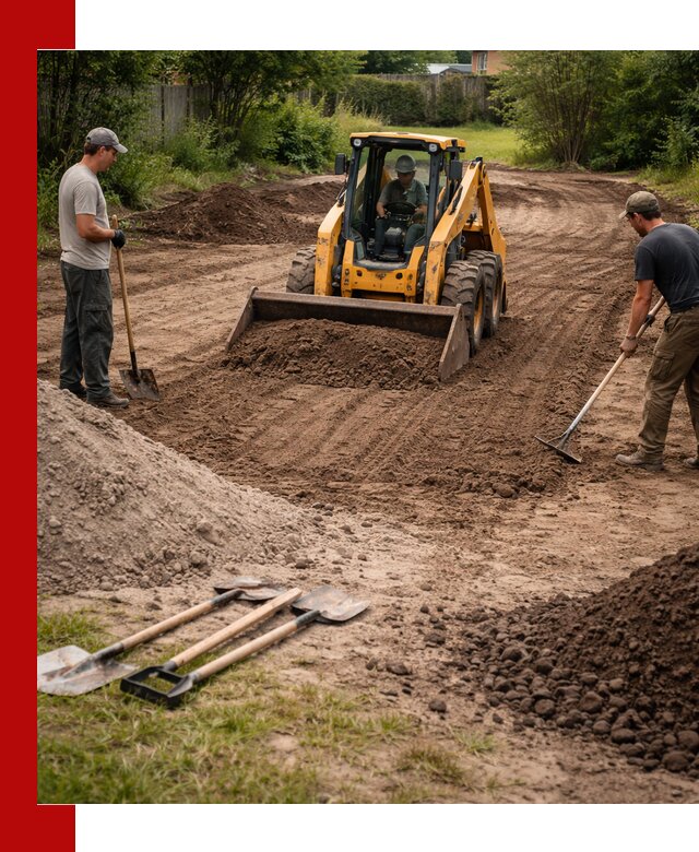 Планировка участка грунтом с вывозом и доставкой в Надыме