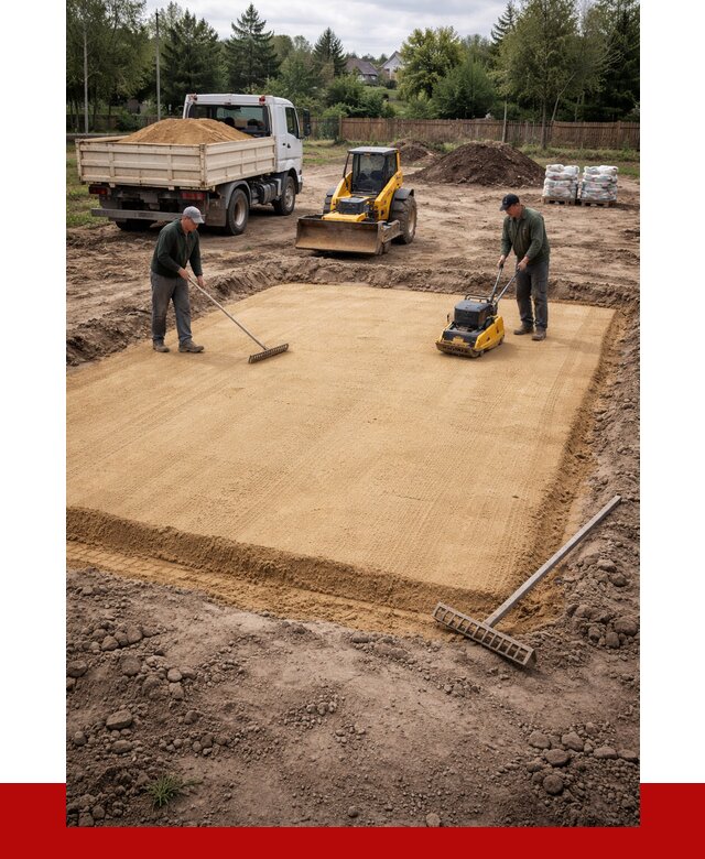 Устройство песчаной подушки в Надыме от 4670 р. ПРОНЕРУДНдм